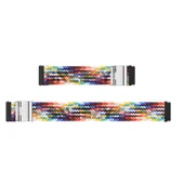 Sneezy Huawei Watch GT5 46mm İle Uyumlu 22mm Metal Klips Solo Fiberlink Örgü Kordon  Strlight Gökkuşağı thumbnail 6