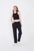 Unisex Üç İplik Basic Eşofman Pantolon - Lacivert - 2