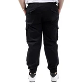 Büyük Beden Erkek Keten Kargo Jogger Valencia 21911 Siyah thumbnail 4
