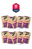 Freeze Dried 10'lu Dolu Dolu Paket Böğürtlen Kuru Meyve Cipsi - Dondurularak Kurutulmuş Böğürtlen 15Gx10 thumbnail 1