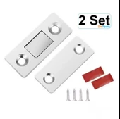Zhltools 2 Çift Çok Amaçlı Kapı Kapak Dolap Çekmece Mobilya Durdurucu Kapatıcı Mıknatıslar thumbnail 1