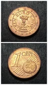 Escoines 3996368bb658b6d5e8 2013 Avusturya 1Eurocent bakır kaplı çelik çt+ para thumbnail 1