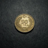 Escoines 3996368bb7a14731dd 1989 50 Lira Alüminyum bronz temiz para - 5