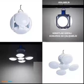 Sepetinegelsin 5 Ledli 3 Farklı Işık Modlu Açılıp Kapanabilir Askılı Led Kanatlı Güneş Enerjili Solar Aydınlatma Kamp Feneri thumbnail 2