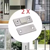 Zhltools 2 Çift Çok Amaçlı Kapı Kapak Dolap Çekmece Mobilya Durdurucu Kapatıcı Mıknatıslar thumbnail 3
