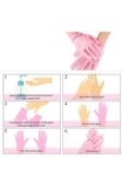 1 Çift Silikon El Nemlendirici Eldiven Çatlak Kuruluk Önleyici Jel Krem Peeling Bakım Eldiveni - 5