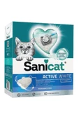 Sanicat Active White Ultra Topaklanan Kedi Kumu 6 Lt - 1