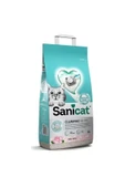 Sanicat Clunping White Gül Kokulu Topaklanan Kedi Kumu 8 Lt - 1