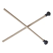 Markapet Doğal Ahşap Kuş Tüneği 1.2 cm-25 cm Standart Siyah (2 Adet) - 5