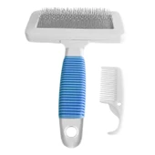 Markapet Temizleme Aparatlı Kedi Köpek Tarağı 7 cm-14 cm Small Mavi - 2