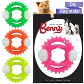 Benny Diş Kaşıma Köpek Oyuncağı Yuvarlak 9,5 cm Çeşitli Renklerde thumbnail 2