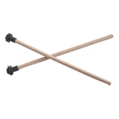 Markapet Doğal Ahşap Kuş Tüneği 1.2 cm-25 cm Standart Siyah (2 Adet) - 3