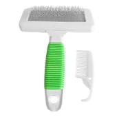 Markapet Temizleme Aparatlı Kedi Köpek Tarağı 7 cm-14 cm Small Yeşil - 1