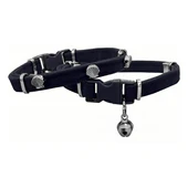 Markapet Kadife Kedi Boyun Tasması Midyeli 20-32 cm Siyah thumbnail 2