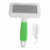 Markapet Temizleme Aparatlı Kedi Köpek Tarağı 7 cm-14 cm Small Yeşil - 3