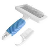 Markapet Temizleme Aparatlı Kedi Köpek Tarağı 7 cm-14 cm Small Mavi - 4