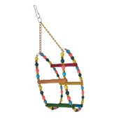 Markapet Renkli Boncuklu Ve Merdivenli Damla Kuş Salıncağı 9-24 cm thumbnail 3