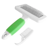 Markapet Temizleme Aparatlı Kedi Köpek Tarağı 7 cm-14 cm Small Yeşil - 7