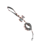 Köpek Göğüs Tasma Seti Ekose Desenli Papyonlu 1.5 cm*35-48 cm Kırmızı thumbnail 5