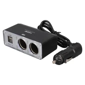 Olesson 1647 12-24V Çift USB Girişli 100W 70Cm Kablolu 2'Li Araç Çakmak Çoklayıcı thumbnail 3