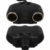 Olesson 1630 12-24V Çift USB Girişli 120W 80Cm Kablolu 2'LI Araç Çakmak Çoklayıcı - 4