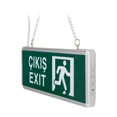 ZMR ZMR-670/Y.00 3W Tek Yön Acil Çıkış Yönlendirme Tabelası - Lambası (38X30x36mm) - 2