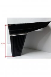 Koltuk Ayağı Oturma Grubu Komidin Tv Ünitesi Çekyat Baza Ayağı Siyah 12cm 1 Adet thumbnail 4