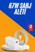 67W Hızlı Şarj Yüksek Voltaj Korumalı Type C Şarj Adaptörü thumbnail 1