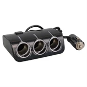 Olesson 1506 12-24V Çift USB Girişli 120W 80 CM Kablolu 3'LÜ Araç Çakmak Çoklayıcı - 2