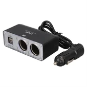 Olesson 1647 12-24V Çift USB Girişli 100W 70Cm Kablolu 2'Li Araç Çakmak Çoklayıcı - 3