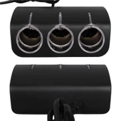 Olesson 1528 12-24V Tek USB Girişli 120W 80Cm Kablolu 3'LÜ Araç Çakmak Çoklayıcı - 4