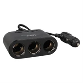 Olesson 1653 12-24V Çift USB + TYPE-C Girişli 100W 70Cm Kablolu 3'Lü Araç Çakmak Çoklayıcı - 2