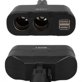 Olesson 1652 12-24V Çift USB Girişli 100W 2'Li Araç Çakmak Çoklayıcı - 4