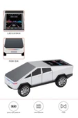 D68 CyberTruck Araba Tasarımlı Led Ekranli Radyolu Bluetooth Hoparlör 15W Güçlü Ses RGB LED /TWS/USB - 9
