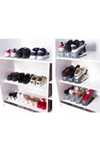 Ar Armese 12 Adet Siyah Ayakkabı Rampası Ayakkabı Düzenleyici Organizer Dk thumbnail 3