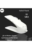 Ar Armese Ayakkabı Rampası Ayakkabı Düzenleyici Organizer Beyaz 12 Adet - 3