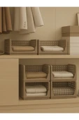 Ar Armese 3 Adet Çok Amaçlı Kayar Raf Dolap Içi Fonksiyonel Kıyafet Düzenleyici Hareketli Raf "kahverengi" thumbnail 1