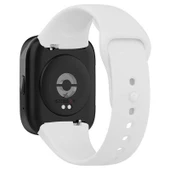 Sneezy Xiaomi Redmi Watch 3 Active Uyumlu PureLux Soft Silikon Kordon  Beyaz - 1