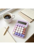 Ar Armese Runzon Hesap Makinesi Renkli Pastel Bilgisayar Tuş Takımı Tasarımlı, Masaüstü thumbnail 1