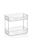 Ar Armese Via Organizer 2 Layer Mutfak Banyo Düzenleyici 2 Katlı Organizer 31 x 17 x 26 cm Org-06 - 2