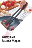 Ar Armese Plastlife Servis Ve Izgara Maşası Yanmaz Yapışmaz Silikon Maşa Kaymaz Barbekü Maşası Kp-122 - 1