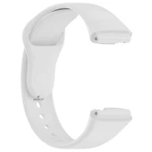 Sneezy Xiaomi Redmi Watch 3 Active Uyumlu PureLux Soft Silikon Kordon  Beyaz - 4