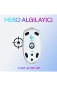 logitech G G305 Lightspeed 12.000 Dpı Kablosuz Beyaz Oyuncu Mouse - 910-005292 thumbnail 2
