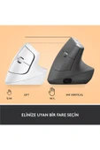 logitech Lift Sessiz Kablosuz Ergonomik Dikey Mouse - Beyaz 910-006475 thumbnail 8