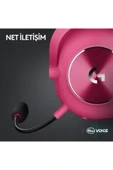 logitech G PRO X 2 LIGHTSPEED Kablosuz DTS:X Headphone 2.0 - 7.1 Surround Ses Oyun Kulaklığı - Pembe thumbnail 7