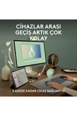 logitech K380s Pebble Keys 2 Çoklu Cihaz Özellikli Bluetooth Türkçe Q Klavye - Siyah 920-011859 thumbnail 3