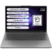 LENOVO LOQ GTI1 15IAX9E Intel Core I5 12450HX 16GB 1TB SSD RTX2050 Freedos 15.6'' FHD 83LK008HTR thumbnail 1