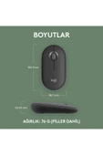 logitech M350s Pebble 2 Bluetooth Kablosuz Sessiz Kompakt Mouse - Siyah thumbnail 8