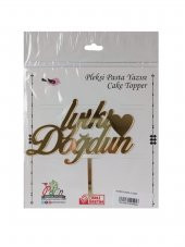 İyiki Doğdun Yazılı Aynalı Pleksi Altın - 1