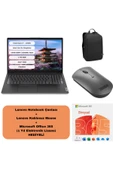 LENOVO V15 G4 Iru i7 1355U 16GB 1TB Dos 15.6'' Fhd 83A100HXTR Çanta+Lenovo Mouse+Office 365 Hediye thumbnail 1